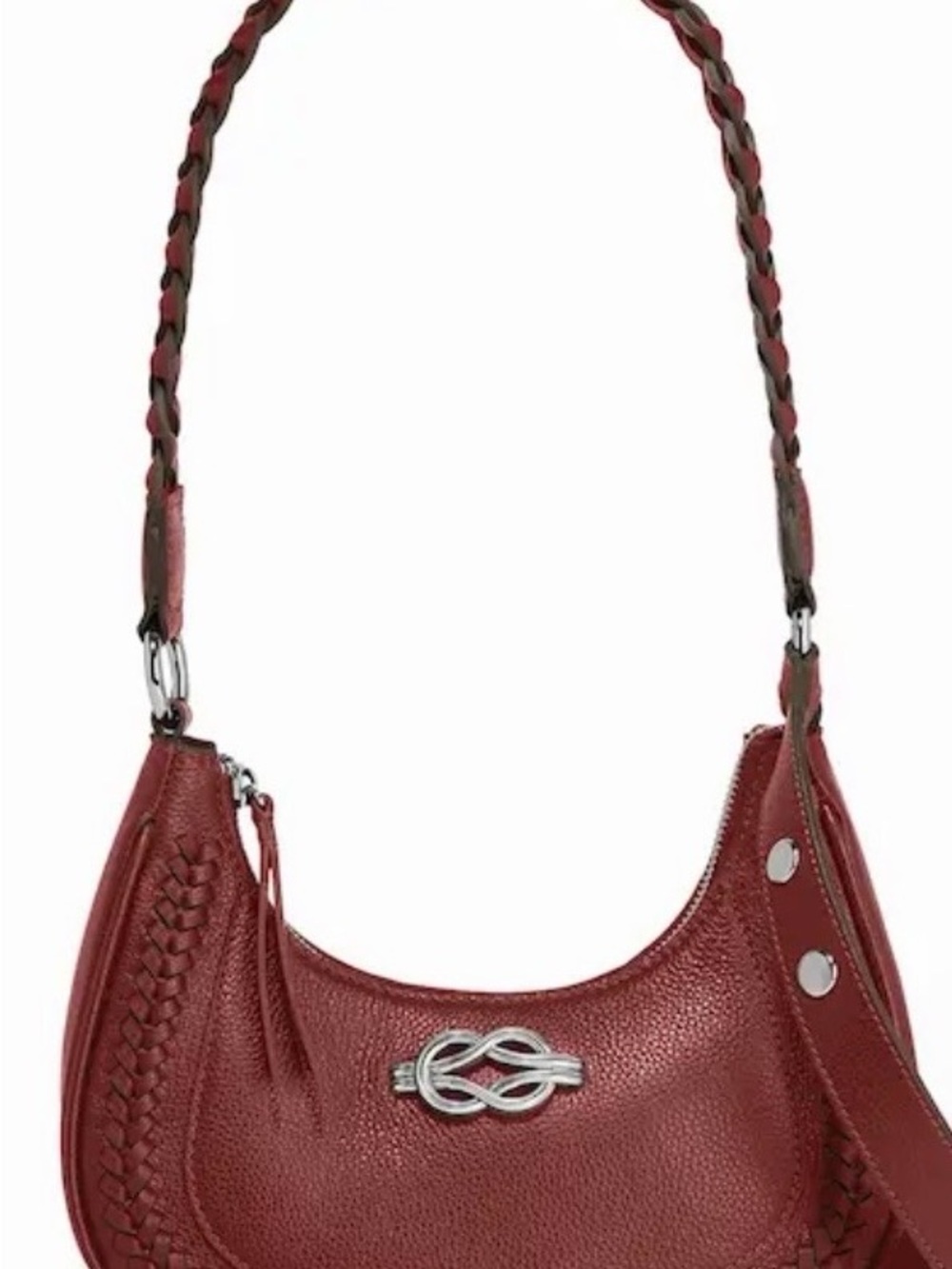 NEW BRIGHTON Women’s Finn Leather Convertible Shoulder Bag in Red
